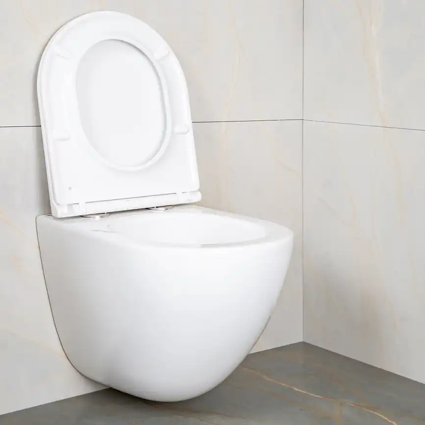 Унитаз подвесной AVS Атлант 801-0045-P-T2-GW безободковый, со смывом Торнадо, белый фото 6