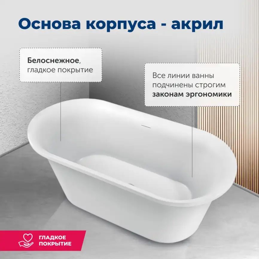 Акриловая ванна Aquanet Family Smart 170x78 88778 Matt Finish 260053 фото 3