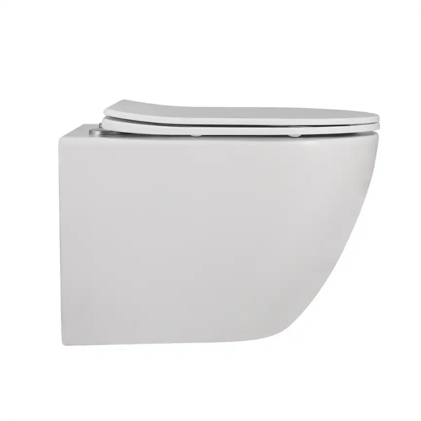 Подвесной унитаз ABBER Bequem AC1100MW белый матовый, безободковый, с сиденьем микролифт фото 5