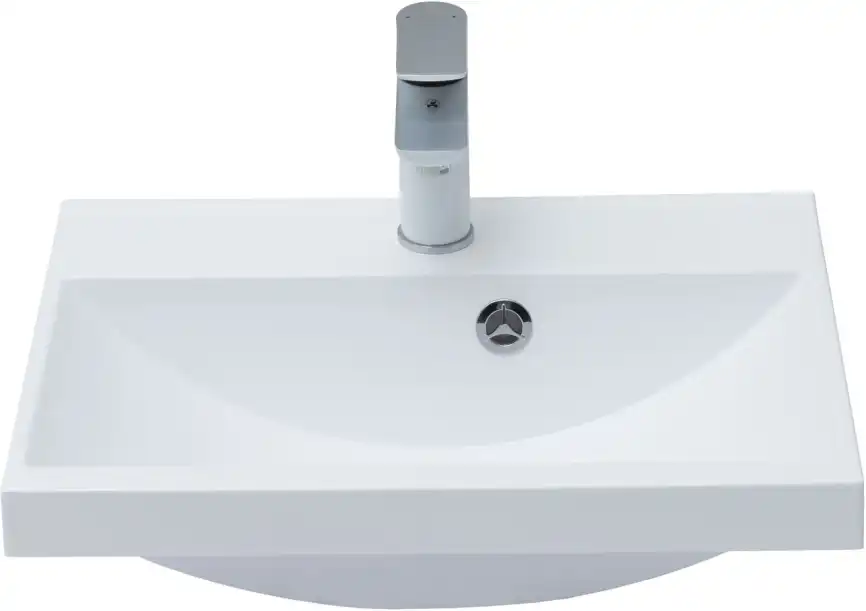 Раковина Aquanet Нота 50 284237 прямоугольная, Белая глянцевая фото 2