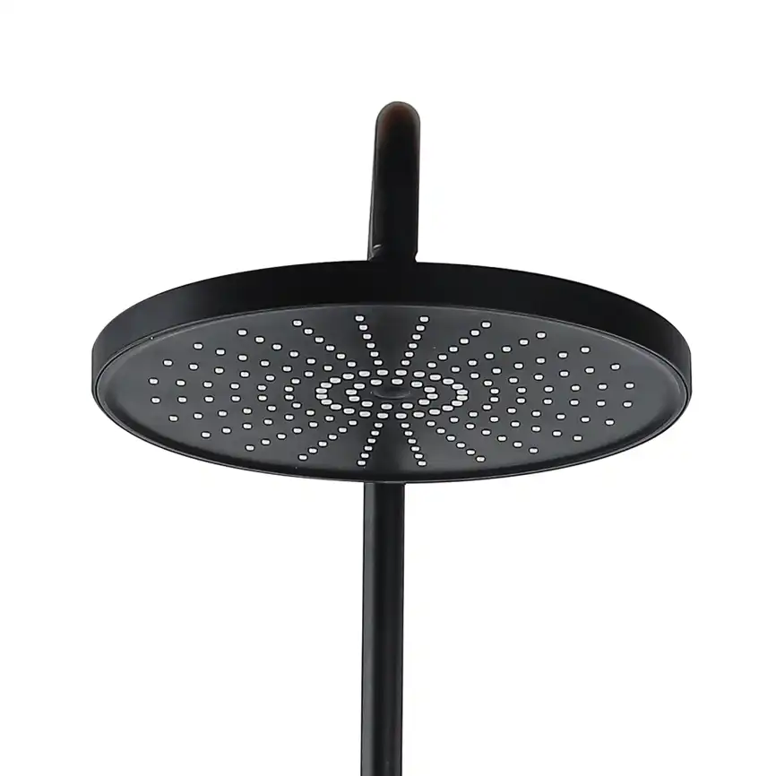 Душевая система Azario ARIZONA AZ-20BR для ванны с изливом, верхний и ручной душ, Черный матовый фото 3