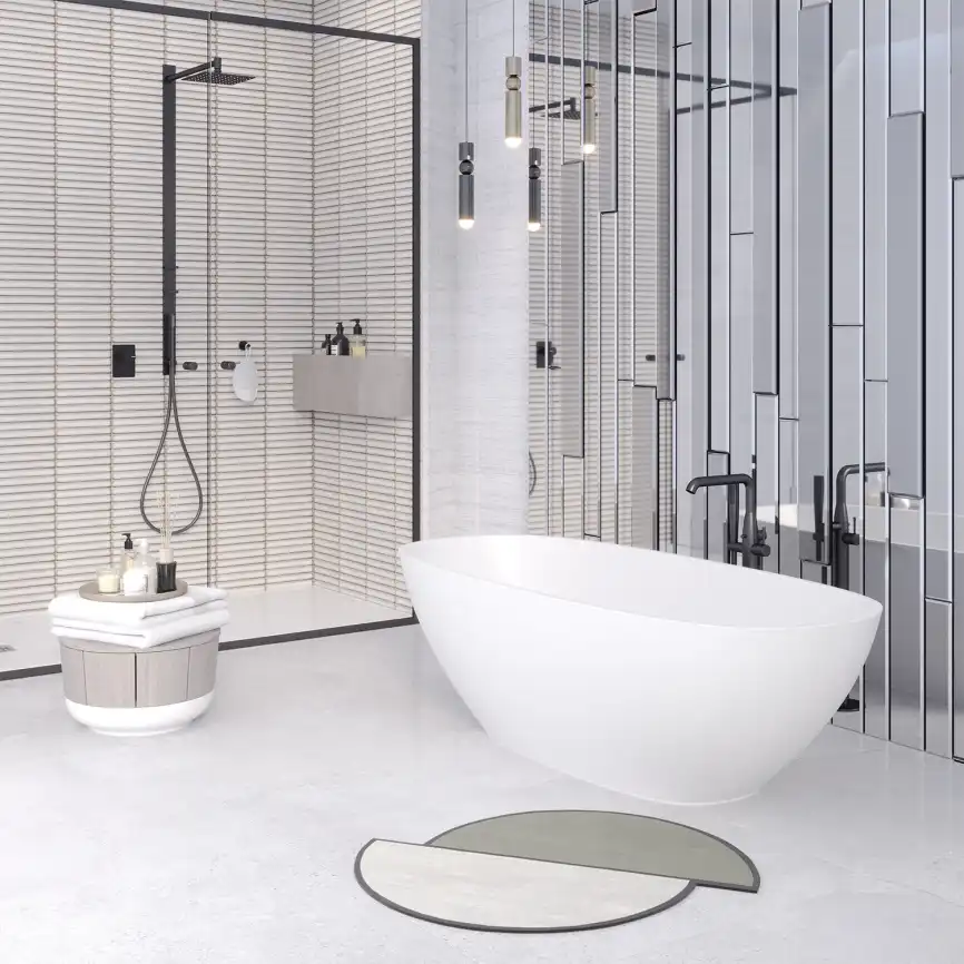 Ванна из литьевого мрамора  Aqua de Marco ANGELO 173х80 Белая 1175WANG фото 3