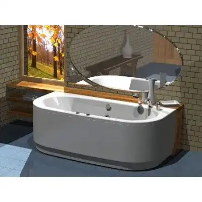 Акриловая ванна Aquatek Морфей 190x90 MOR190-0000059 без гидромассажа, с фронтальным экраном (вклееный каркас) фото 3