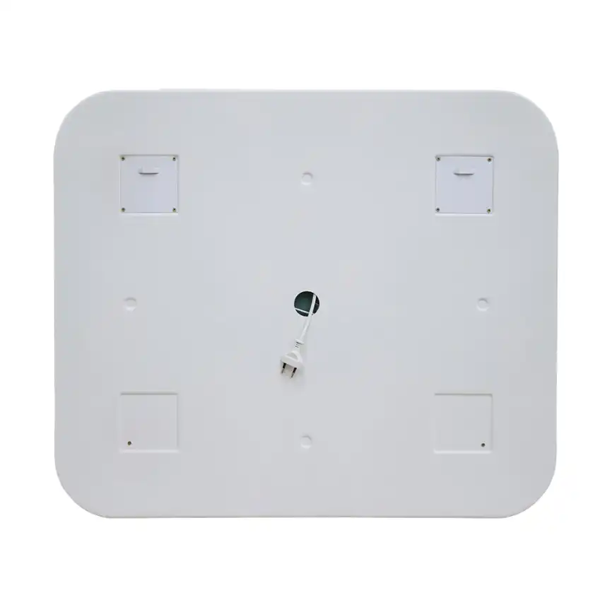 Зеркало с подсветкой AVS Байкал 100x80 см, антипар и часы фото 8