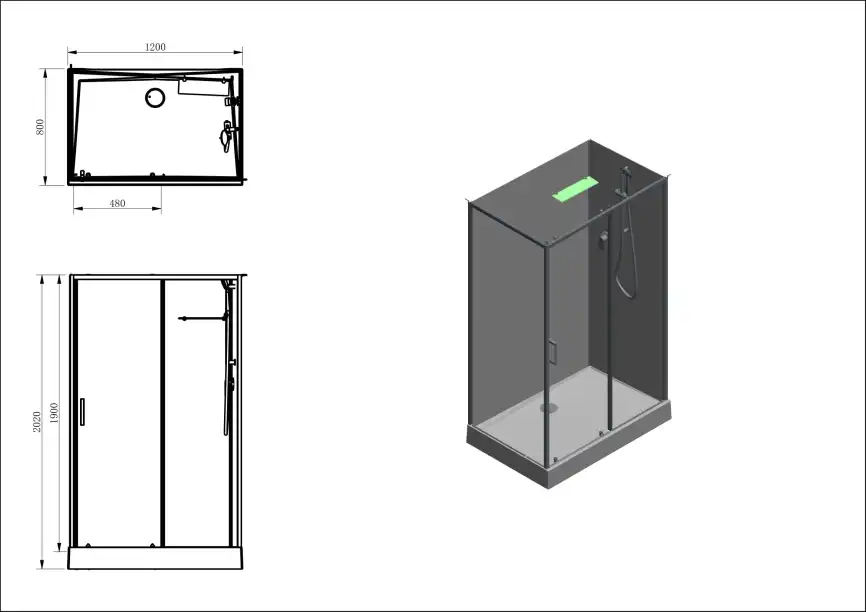 Душевая кабина Aquanet Passion EVO 120x80 R White фото 2