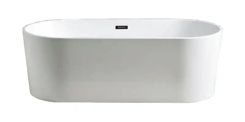 Ванна акриловая Azario BRISTOL 180х80 BRI18080, свободностоящая, в комплекте с сифоном и металлической рамой фото 2