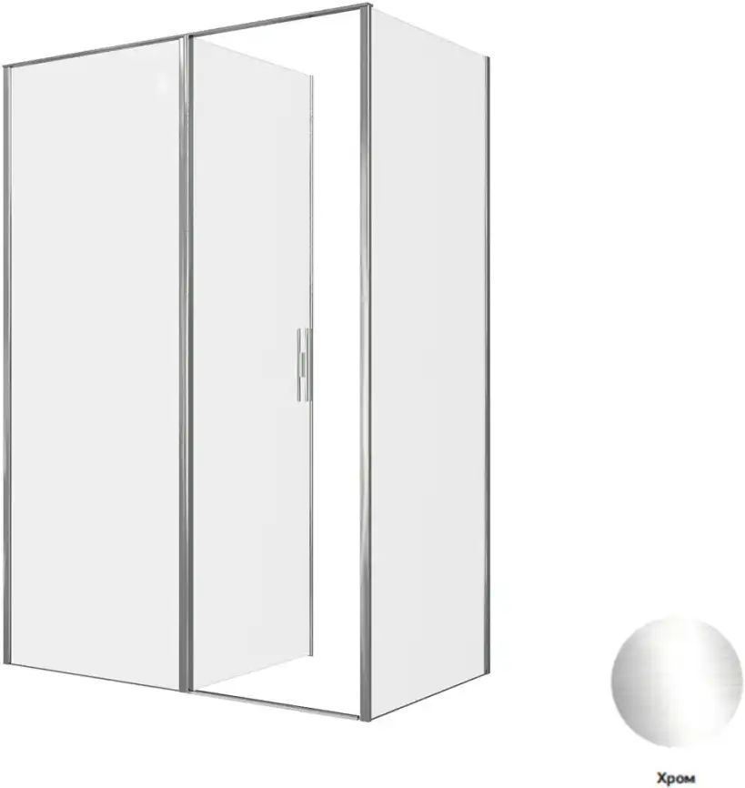 Душевой уголок Allen Brau Priority 140x80 3.31034.00 + 3.31040.00 хром фото 4