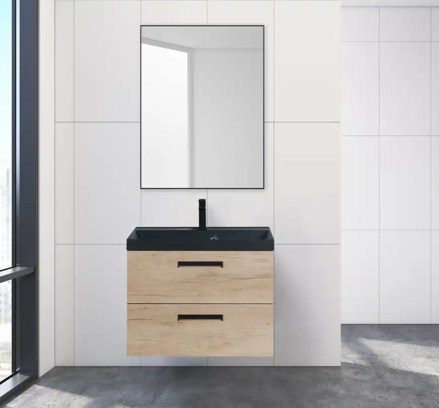 Зеркало BelBagno SPC-AL 60х80 SPC-AL-600-800 Nero без подсветки, Черный фото 7