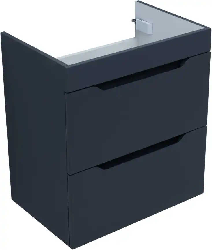 Тумба под раковину Aquanet Практика 60 маренго (2 ящика), 330458 фото 14