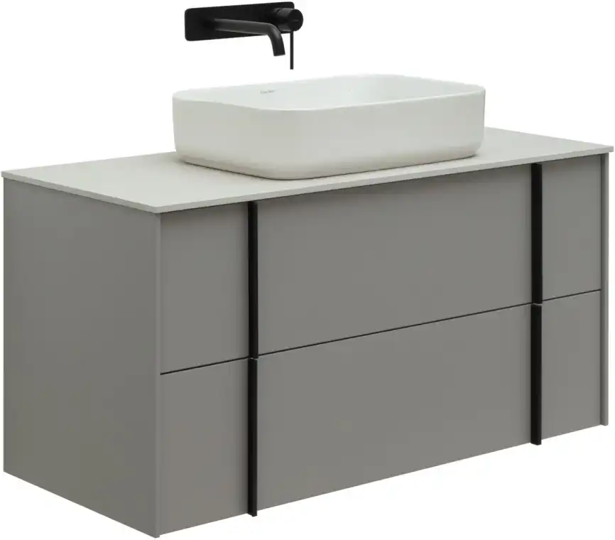 Тумба под раковину Allen Brau Reality 100 1.32007.PGM платина матовый фото 1