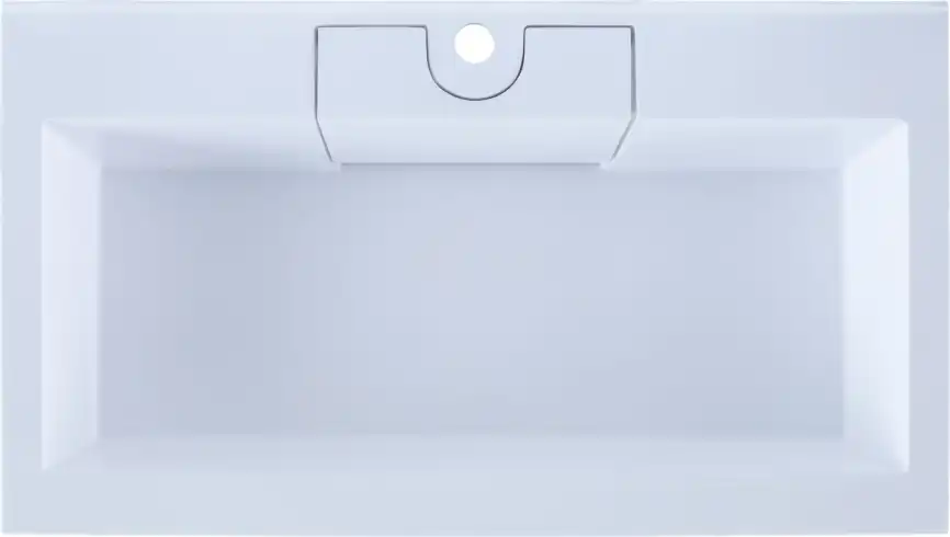 Раковина Dolomite Фортуна 80 187094 прямоугольная, Белая глянцевая фото 4