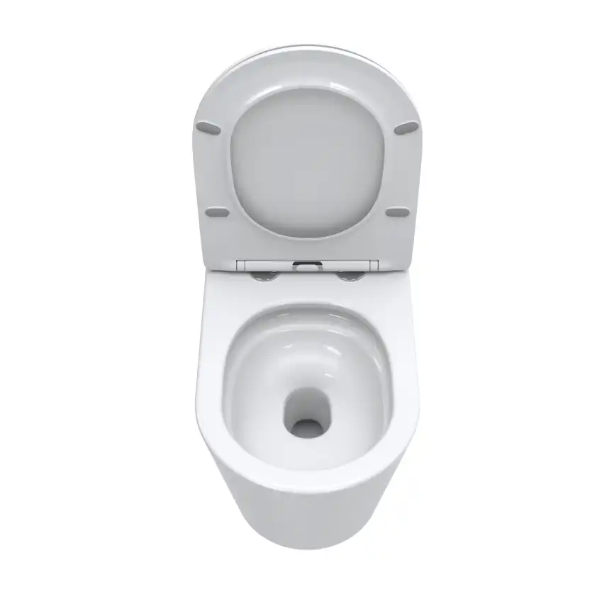 Унитаз приставной BelBagno FLAY-TOR BB1003CB-TOR/SC безободковый с сиденьем и смывом TORNADO фото 7