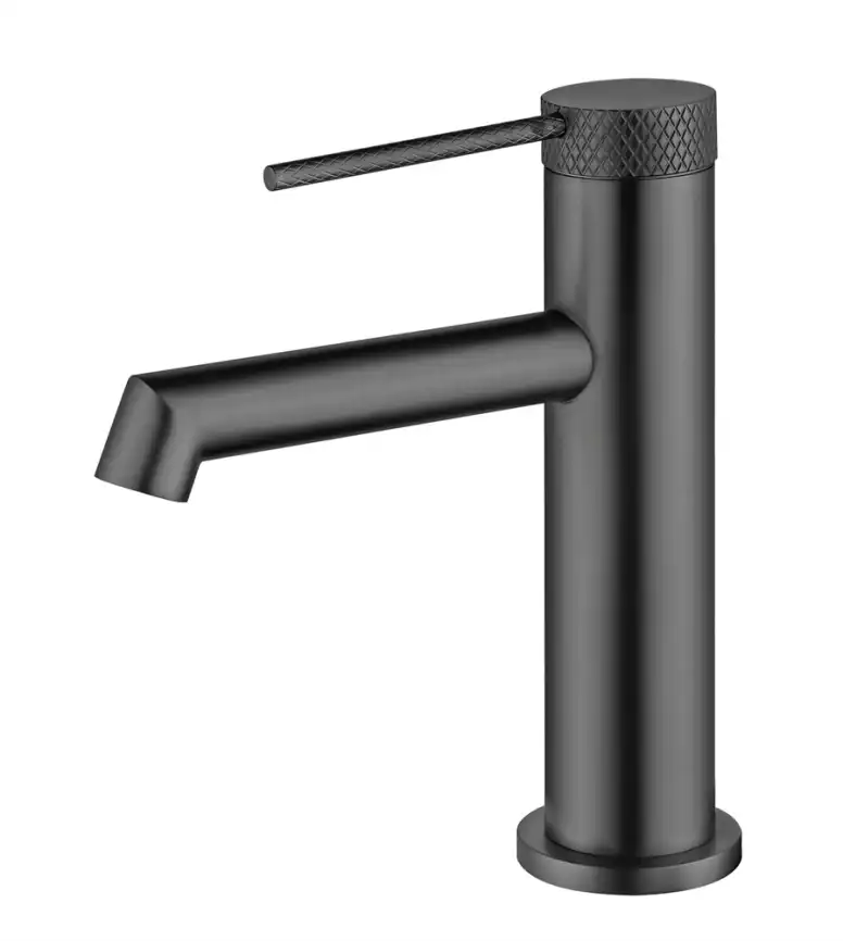 Смеситель для раковины Vincea Rim VBF-2RM1GM однорычажный, вороненая сталь фото 2