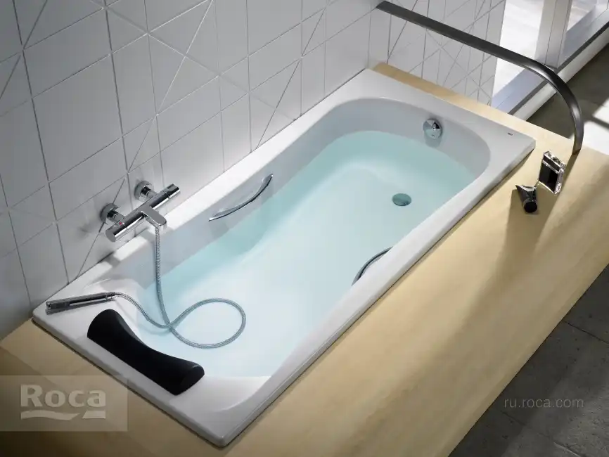Акриловая ванна Roca BeCool 170х80 ZRU9302852 прямоугольная, Белая фото 6