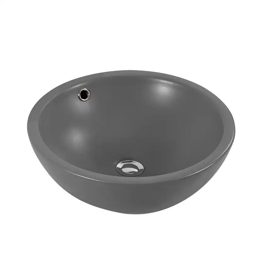 Раковина накладная Aquatek 44х44х17,5 AQ5354-MG, Серая матовая фото 4