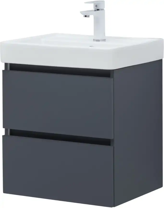 Тумба под раковину Aquanet Вега 2.0 50 маренго, подвесная, 337946 фото 10