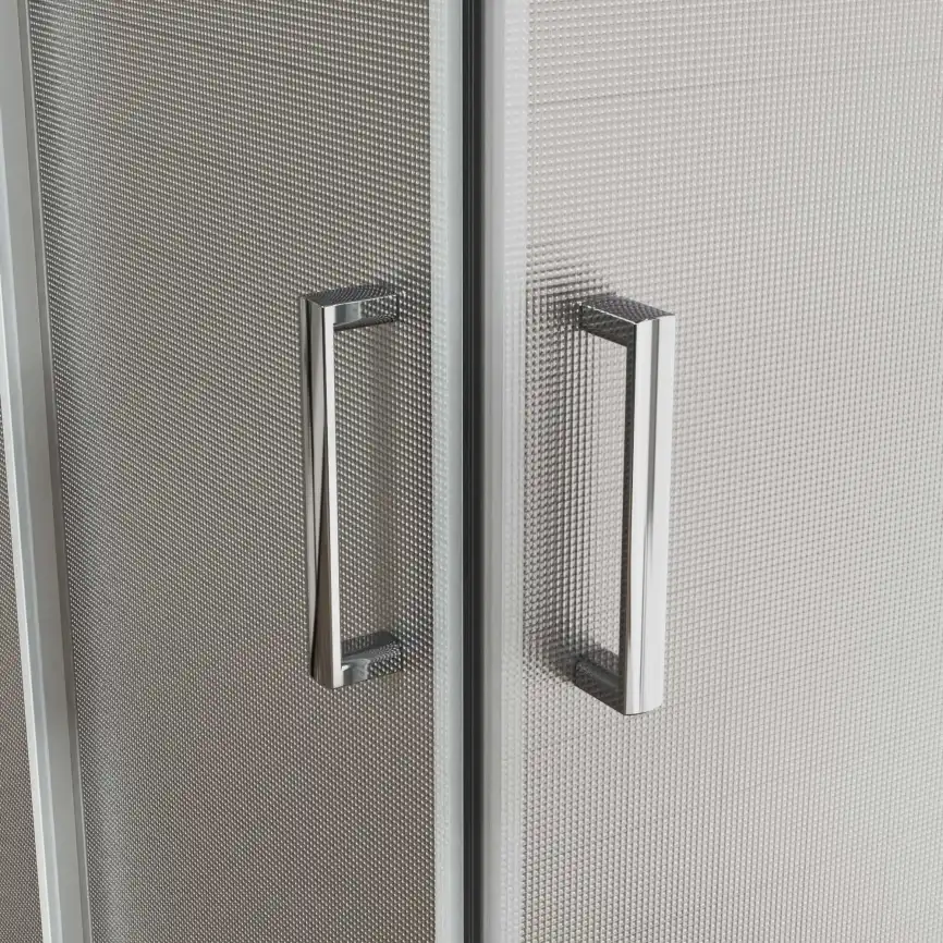 Душевой уголок Vincea City 80х80 VSS-5CT800MT, профиль хром, стекло Рифленное фото 2