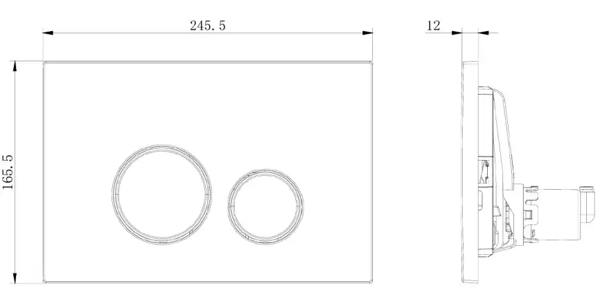 Клавиша смыва Allen Brau Priority 3.0 9.20A01.PWM папирус фото 2