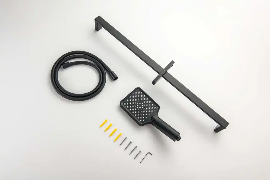 Душевой гарнитур Aquatek ЛИБРА AQ2019MB, Черный матовый фото 8