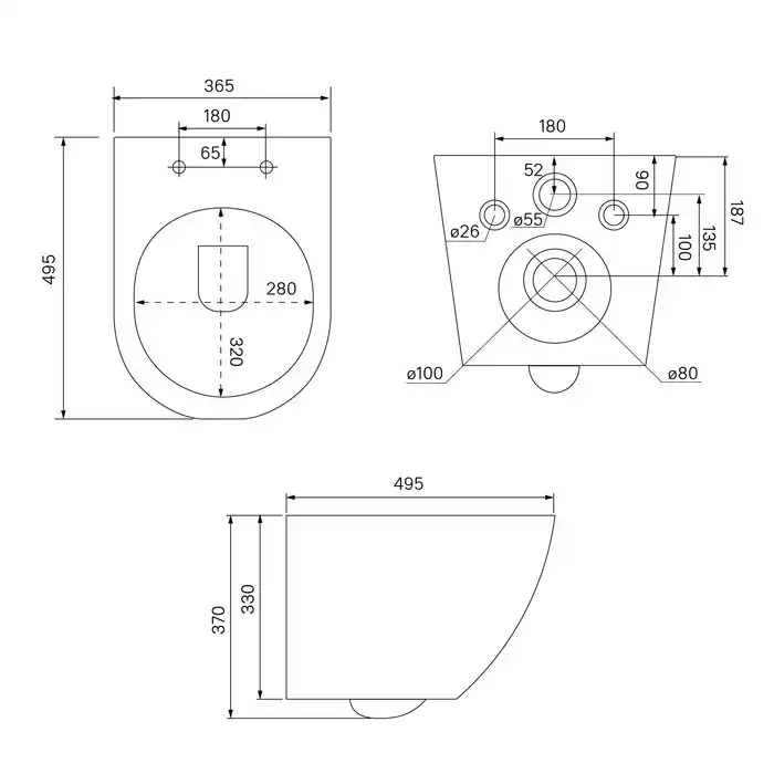 Комплект унитаза с инсталляцией IDDIS Basic BASB020i73 с сиденьем микролифт и кнопкой смыва Черный матовый фото 12