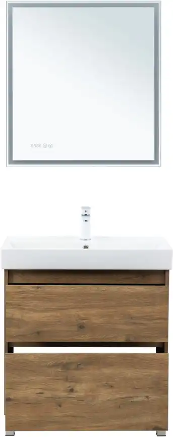 Тумба под раковину Aquanet Nova Lite 2.0 75 напольная, дуб рустикальный, 346344 фото 14