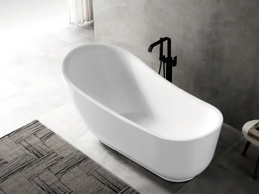 Акриловая ванна Abber 180х89 AB9288, отдельностоящая, Белая глянцевая фото 3