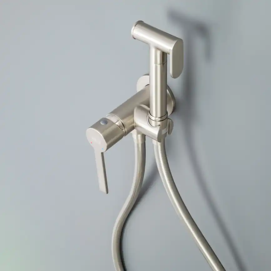 Гигиенический душ со смесителем AVS Elegant 811-431-BN, брашированный никель фото 5