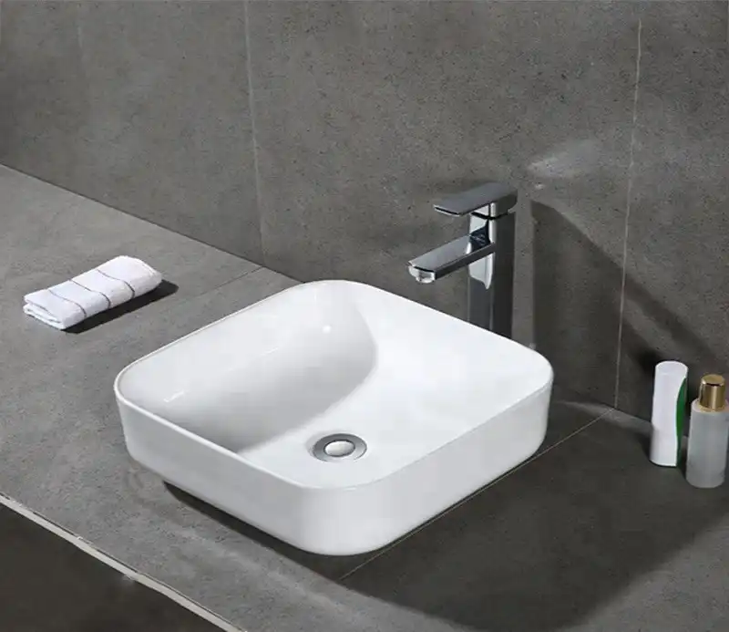 Раковина накладная CeramaLux 390х390х140 D1303, цвет Белый фото 7