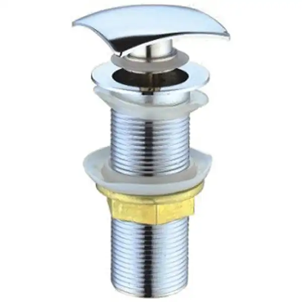 Донный клапан для раковины CeramaLux RD006 без перелива, Хром фото 1