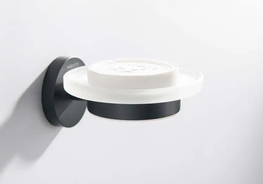 Мыльница для ванной Aquatek Европа AQ4103MB, Черный матовый фото 3