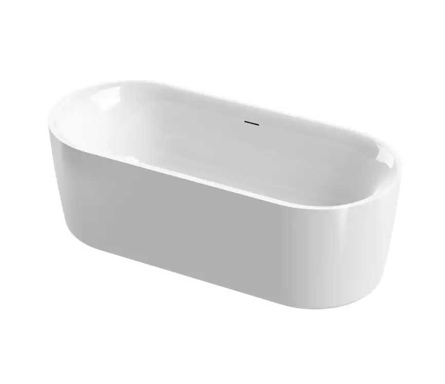 Акриловая ванна CEZARES METAURO-INT-Central-180-80-60, Белая фото 2
