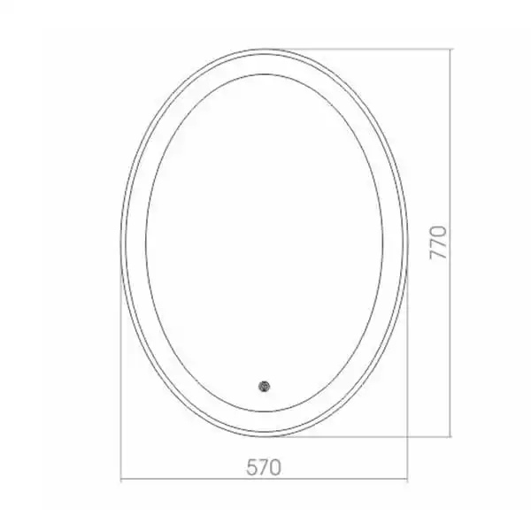 Зеркало с подсветкой AVS Милан 55х75 см фото 3