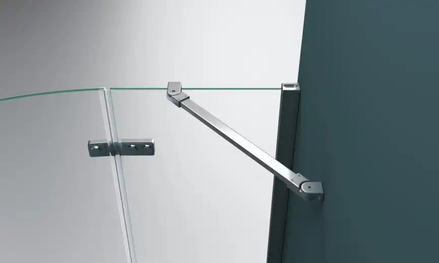 Душевой уголок BelBagno KRAFT-R-2-100-C-Cr профиль Хром стекло Прозрачное фото 5