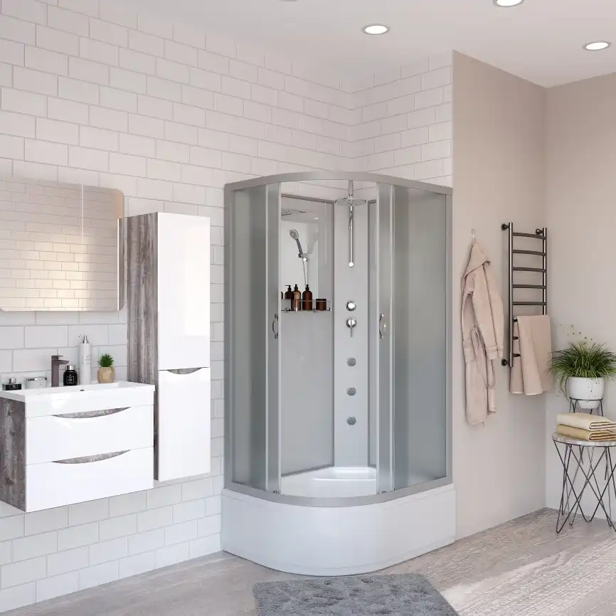 Душевая кабина Niagara Classic 120х80х210 NG-2310-14RBKTG высокий поддон, с гидромассажем, 23101424RBKTG фото 2