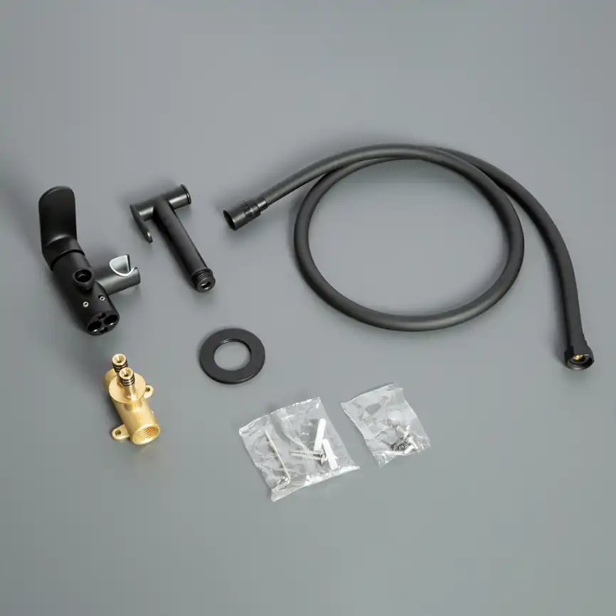 Гигиенический душ со смесителем AVS Beauty черный матовый, 811-531-MB фото 12