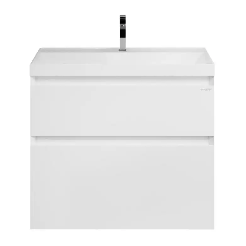 Тумба под раковину Grossman Меркадо 70 подвесная, белая матовая (107078) фото 3