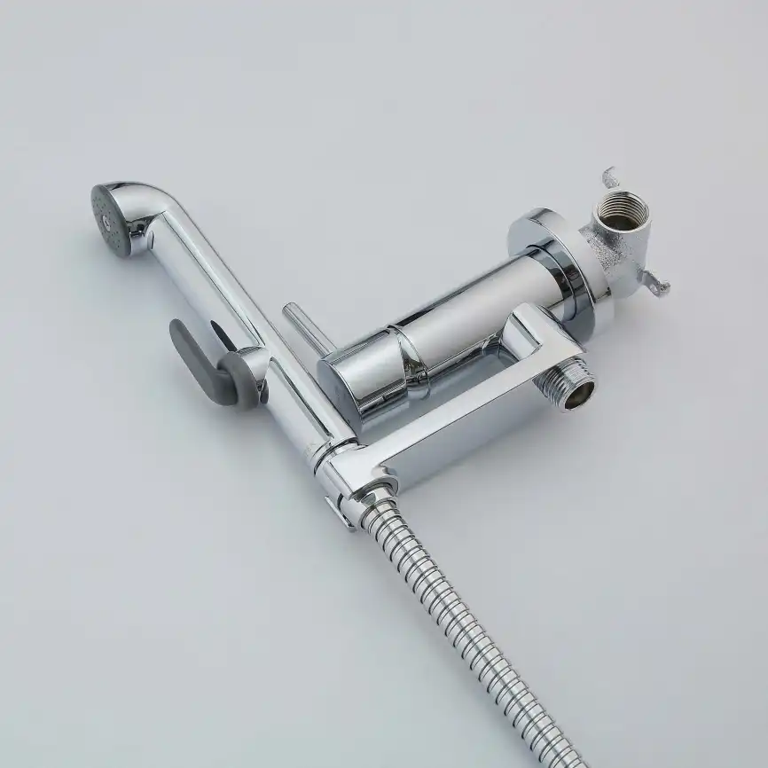 Смеситель с гигиеническим душем Aquatek Ника AQ1819CR, Хром фото 4