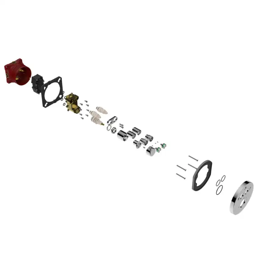 Смеситель для душа Vincea VSCV-322T-MCH встраиваемый двухфункциональный, термостатический, хром фото 2