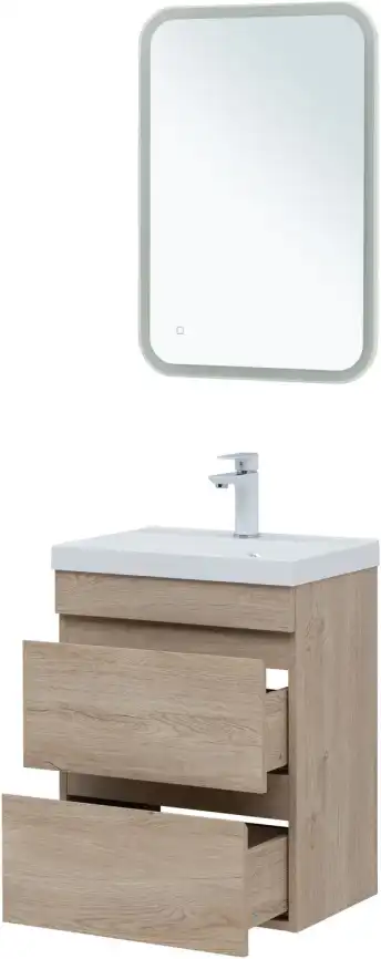 Тумба под раковину Aquanet Нота New 50 дуб светлый 334196 фото 9