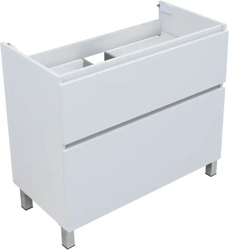 Тумба под раковину Aquanet Вега 90 напольная, белый глянец, 344124 фото 11