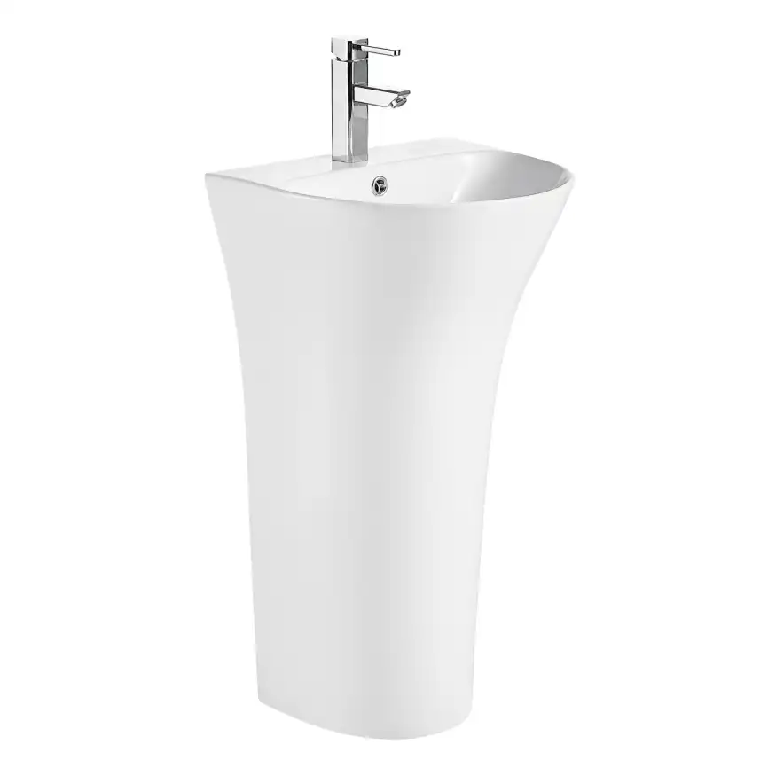 Раковина напольная AZARIO FRETTA ROUND 480x420x835 отдельностоящая (AZ-307) фото 1