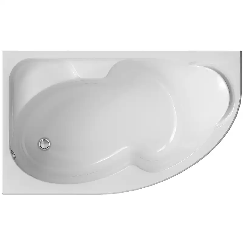 Акриловая ванна 1Marka DIANA 170х105 01ди1710л левая, Белая фото 1