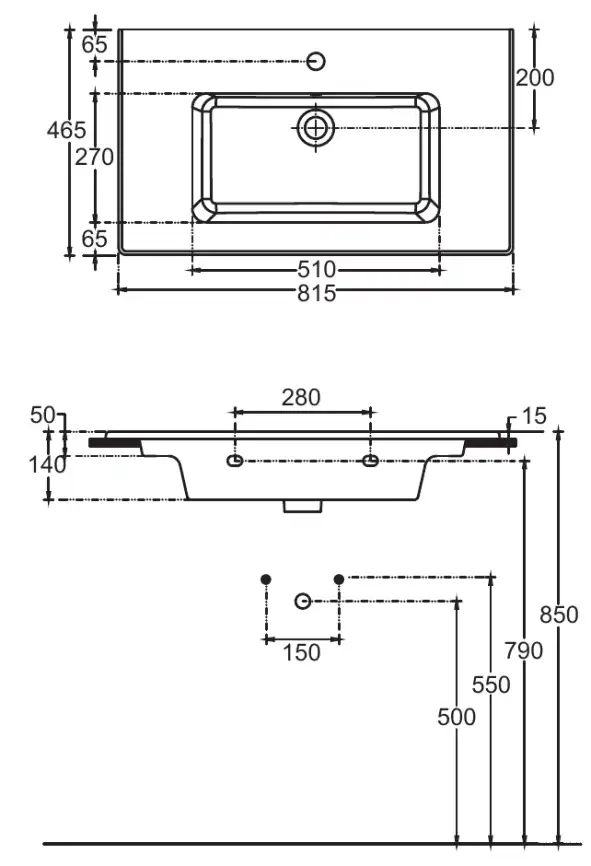 Раковина  Allen Brau Fantasy 82х47х14 4.11025.20, Белая глянцевая фото 2