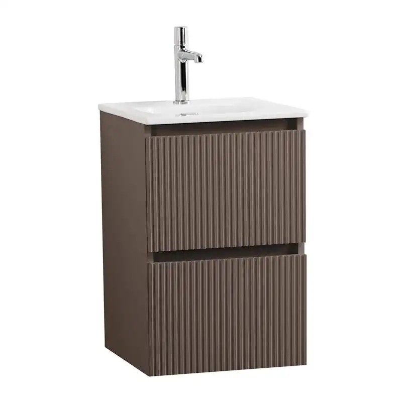 Тумба под раковину BelBagno UNO-MINI-400-2C-SO-СO подвесная, Бежевый матовый фото 2