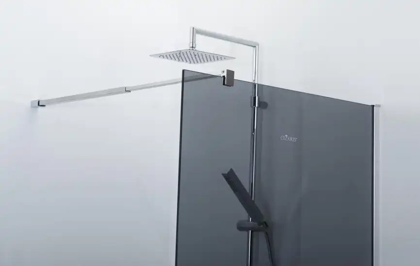 Душевая перегородка CEZARES LIBERTA-L-1-110-GR-Cr стекло Тонированное (графит), профиль Хром фото 3