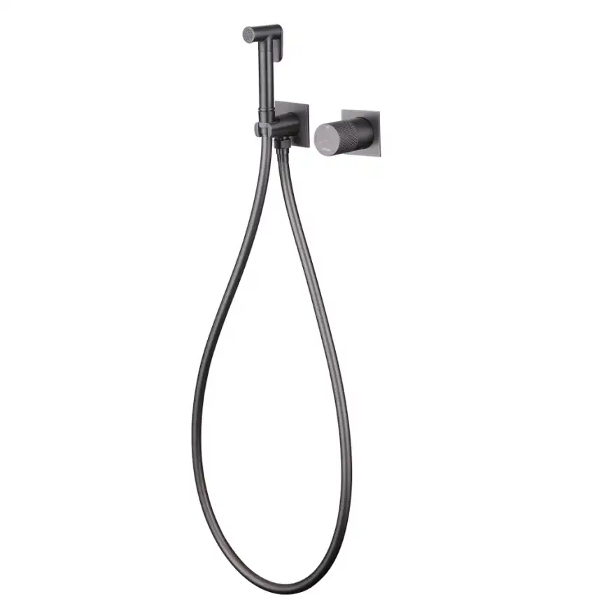 Смеситель ABBER Rund AF8725NG с гигиеническим душем, никель фото 2