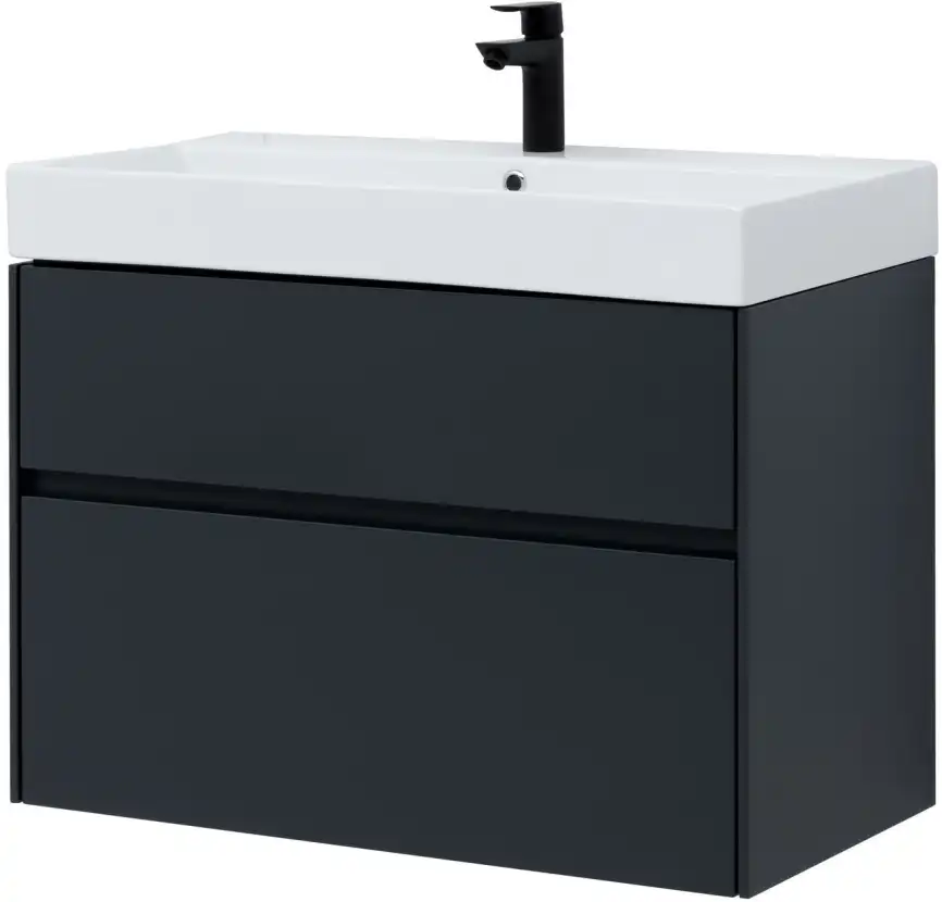 Тумба под раковину Aquanet Бруклин 85 антрацит матовый 310142 фото 10