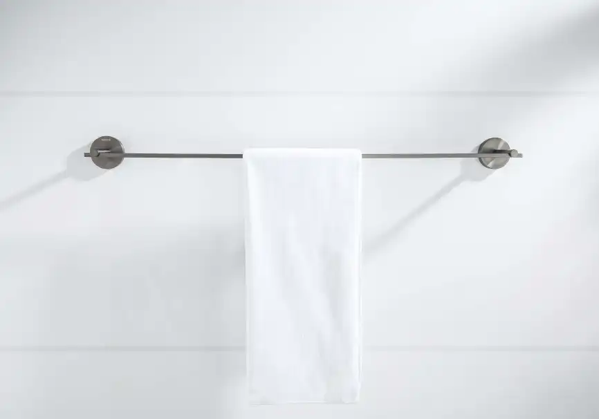 Держатель полотенец 600 мм Aquatek Бетта AQ4614BGM, Оружейная сталь фото 4