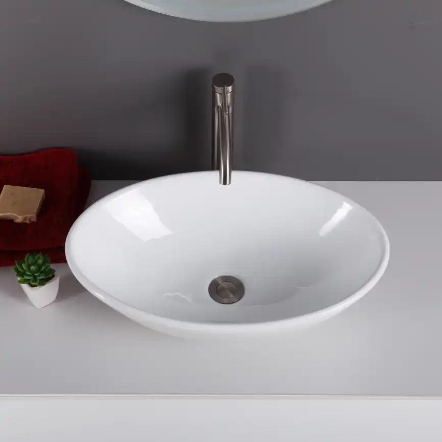 Раковина накладная BelBagno 530х330х140 BB1147, цвет Белый фото 4