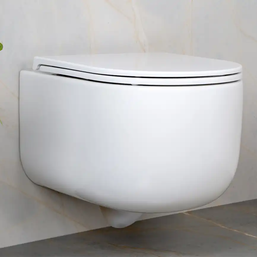 Унитаз подвесной AVS Декарт 801-0036-P-T2-GW безободковый, со смывом Торнадо, белый фото 12